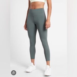 Athleta elation 7/8 tights leggings size medium gray blue
